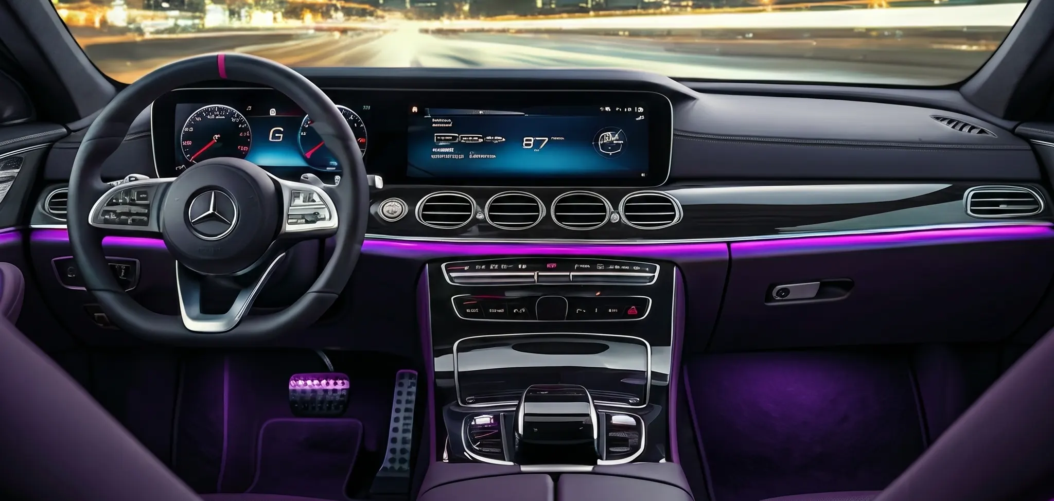 Luxury car interior